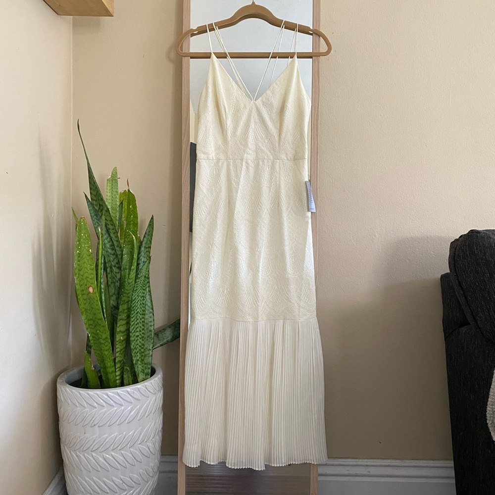 Cooper St Ivory Lace Midi Dress